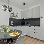 Lägenhet Exclusive And Modern Grey With Furnished Balcony In By Renters Kołobrzeg