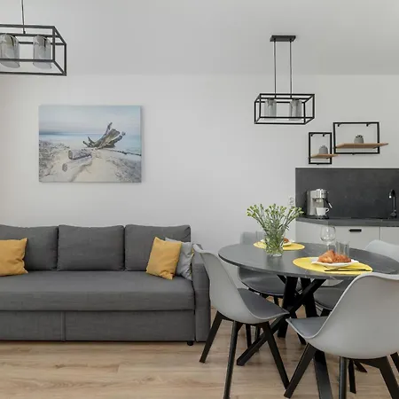Exclusive And Modern Grey With Furnished Balcony In By Renters * Kołobrzeg